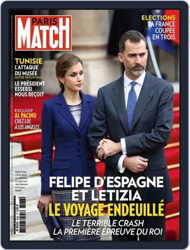 Paris Match March 25th, 2015 Digital Back Issue Cover