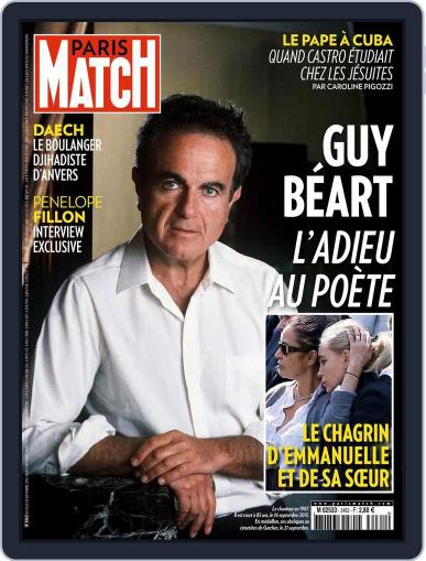 Paris Match September 23rd, 2015 Digital Back Issue Cover