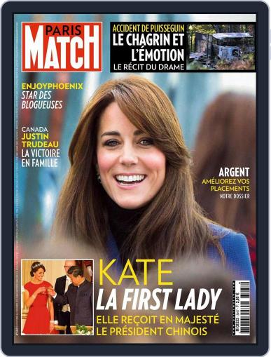 Paris Match October 28th, 2015 Digital Back Issue Cover