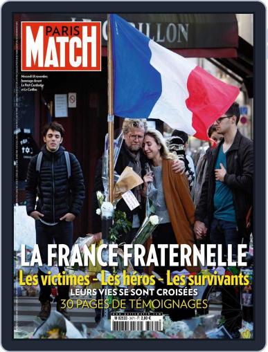 Paris Match November 26th, 2015 Digital Back Issue Cover