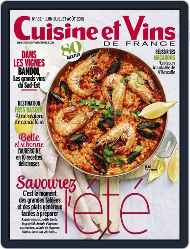 Cuisine Et Vins De France June 1st, 2018 Digital Back Issue Cover