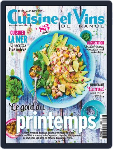 Cuisine Et Vins De France March 1st, 2019 Digital Back Issue Cover