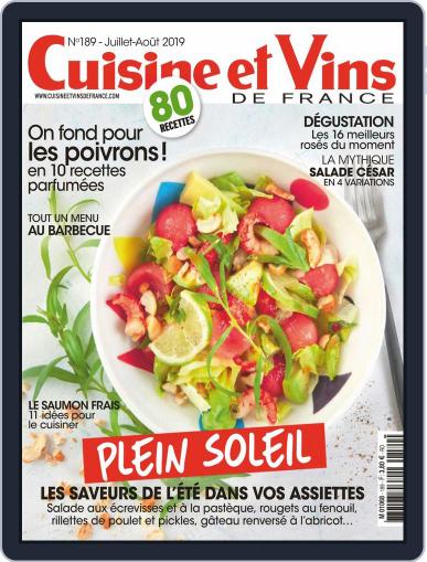 Cuisine Et Vins De France July 1st, 2019 Digital Back Issue Cover