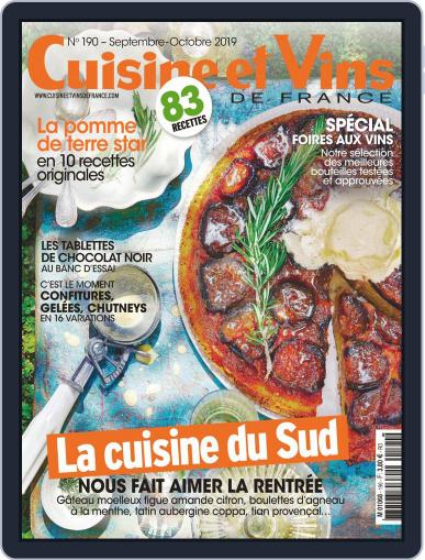 Cuisine Et Vins De France September 1st, 2019 Digital Back Issue Cover