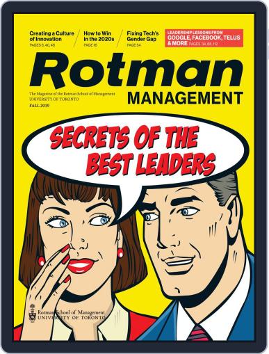 Rotman Management August 16th, 2019 Digital Back Issue Cover