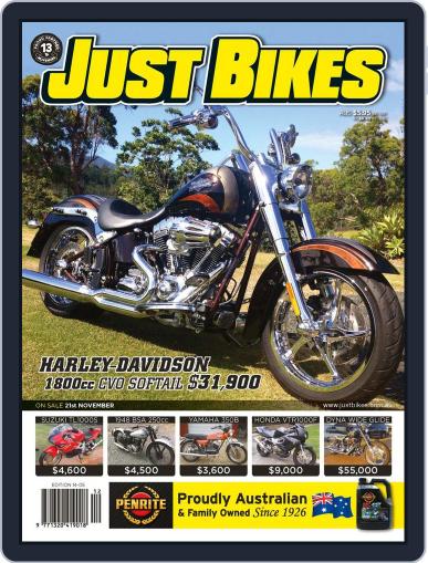 Just Bikes November 19th, 2013 Digital Back Issue Cover