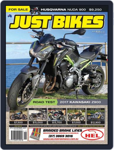 Just Bikes November 9th, 2017 Digital Back Issue Cover