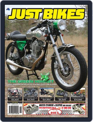 Just Bikes February 28th, 2019 Digital Back Issue Cover
