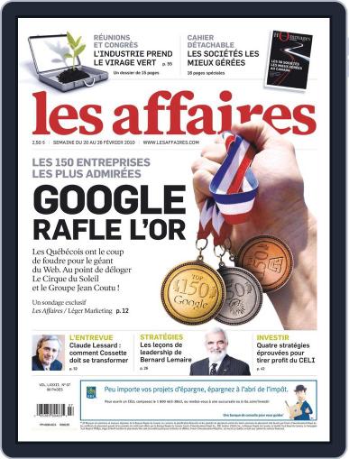 Les Affaires February 18th, 2010 Digital Back Issue Cover