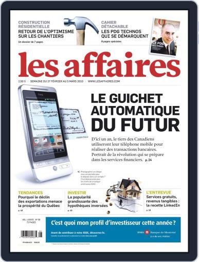 Les Affaires February 25th, 2010 Digital Back Issue Cover