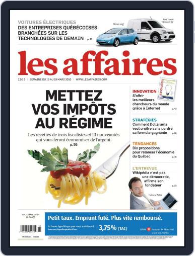 Les Affaires March 11th, 2010 Digital Back Issue Cover