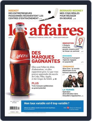 Les Affaires March 25th, 2010 Digital Back Issue Cover
