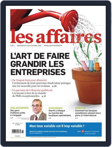 Les Affaires April 8th, 2010 Digital Back Issue Cover