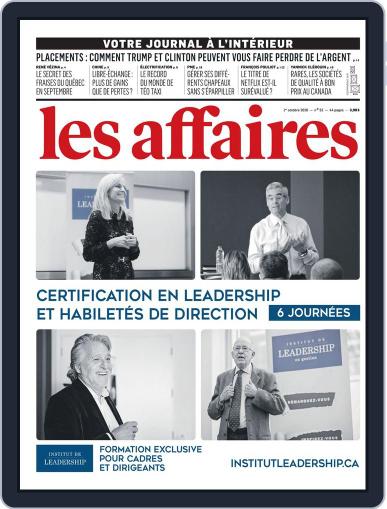 Les Affaires October 1st, 2016 Digital Back Issue Cover