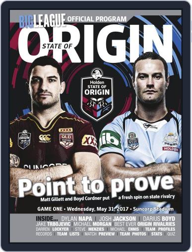 Big League: NRL State of Origin May 31st, 2017 Digital Back Issue Cover
