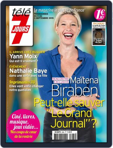 Télé 7 Jours September 29th, 2015 Digital Back Issue Cover