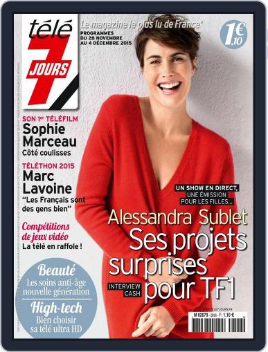 Télé 7 Jours (Digital) November 23rd, 2015 Issue Cover