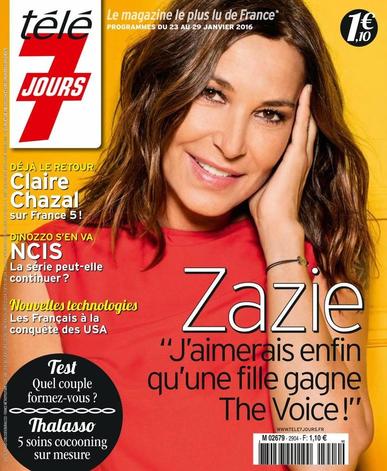 Télé 7 Jours January 18th, 2016 Digital Back Issue Cover