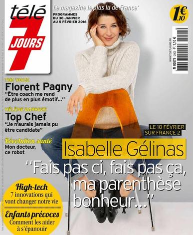 Télé 7 Jours January 25th, 2016 Digital Back Issue Cover