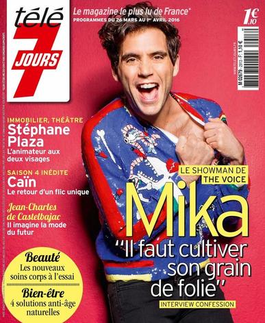 Télé 7 Jours March 21st, 2016 Digital Back Issue Cover