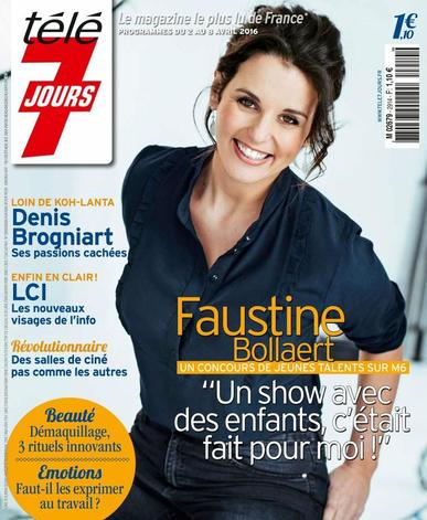 Télé 7 Jours March 28th, 2016 Digital Back Issue Cover