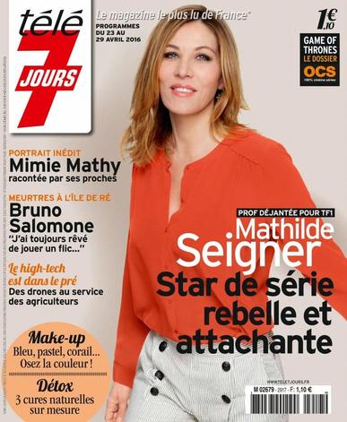 Télé 7 Jours April 18th, 2016 Digital Back Issue Cover
