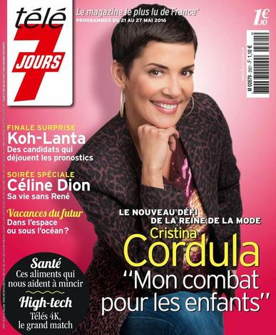 Télé 7 Jours May 16th, 2016 Digital Back Issue Cover