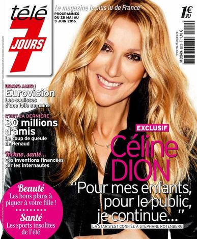 Télé 7 Jours May 23rd, 2016 Digital Back Issue Cover
