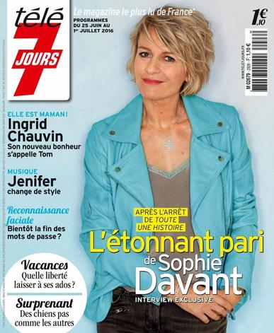 Télé 7 Jours June 20th, 2016 Digital Back Issue Cover