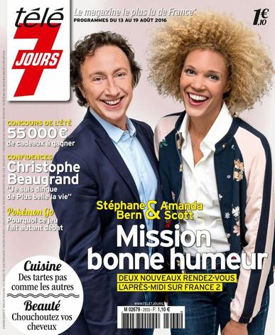 Télé 7 Jours August 8th, 2016 Digital Back Issue Cover