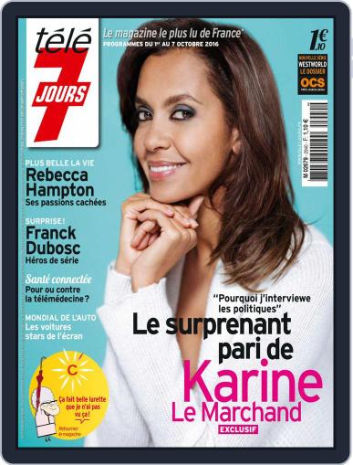 Télé 7 Jours September 26th, 2016 Digital Back Issue Cover