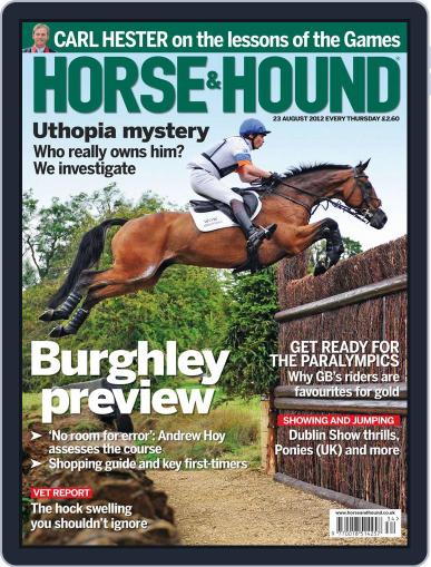 Horse & Hound August 23rd, 2012 Digital Back Issue Cover