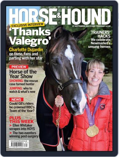 Horse & Hound September 26th, 2012 Digital Back Issue Cover