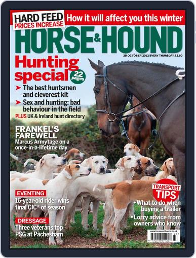 Horse & Hound October 25th, 2012 Digital Back Issue Cover