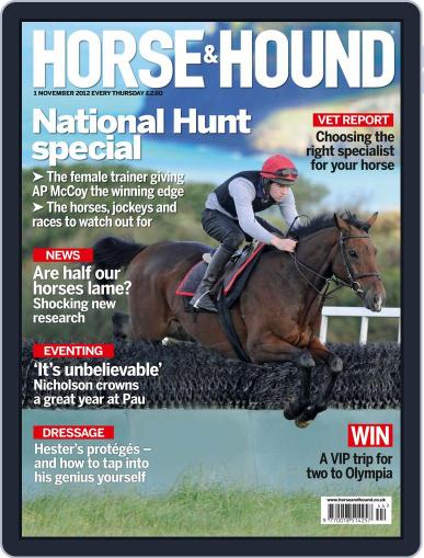 Horse & Hound October 31st, 2012 Digital Back Issue Cover