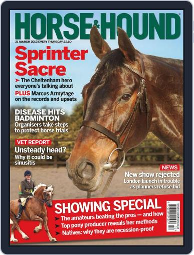 Horse & Hound March 20th, 2013 Digital Back Issue Cover