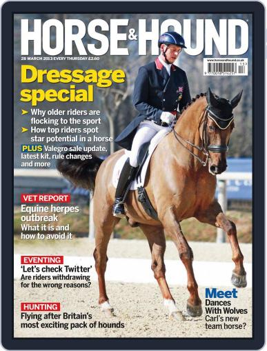 Horse & Hound March 27th, 2013 Digital Back Issue Cover