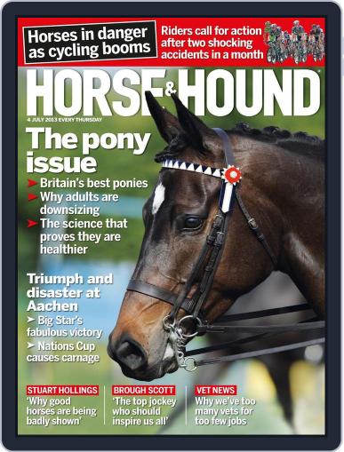 Horse & Hound July 3rd, 2013 Digital Back Issue Cover