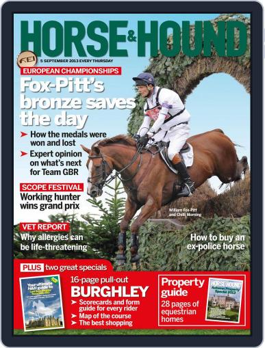 Horse & Hound September 5th, 2013 Digital Back Issue Cover