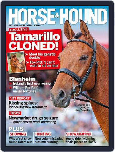 Horse & Hound September 18th, 2013 Digital Back Issue Cover