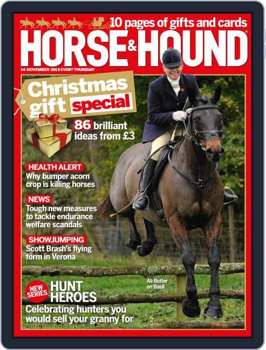 Horse & Hound November 13th, 2013 Digital Back Issue Cover