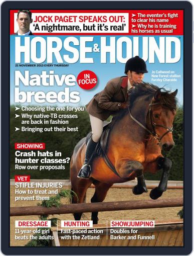 Horse & Hound November 20th, 2013 Digital Back Issue Cover