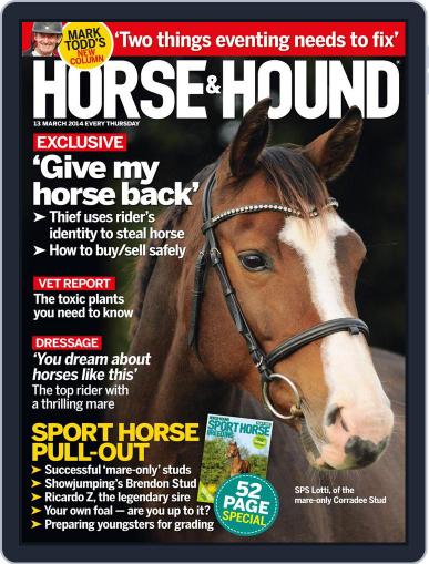 Horse & Hound March 12th, 2014 Digital Back Issue Cover