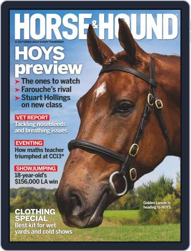 Horse & Hound October 1st, 2014 Digital Back Issue Cover