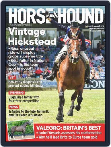 Horse & Hound August 6th, 2015 Digital Back Issue Cover