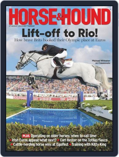 Horse & Hound August 27th, 2015 Digital Back Issue Cover