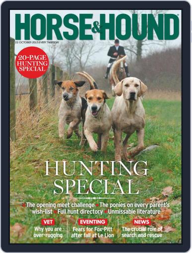 Horse & Hound October 22nd, 2015 Digital Back Issue Cover