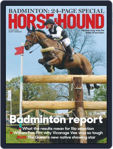 Horse & Hound May 12th, 2016 Digital Back Issue Cover