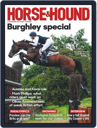 Horse & Hound September 8th, 2016 Digital Back Issue Cover