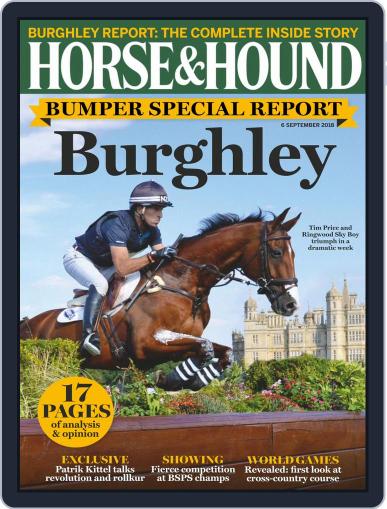 Horse & Hound September 6th, 2018 Digital Back Issue Cover